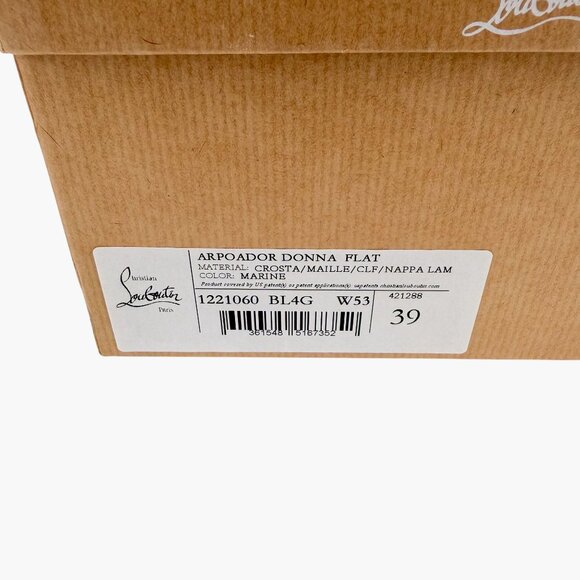 Christian Louboutin Arpoador Drawstring Sneakers Blue Suede Size 39 US 9 Women's - Picture 16 of 16